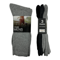 Mens Sport and Leisure Socks 3 Pack Assorted