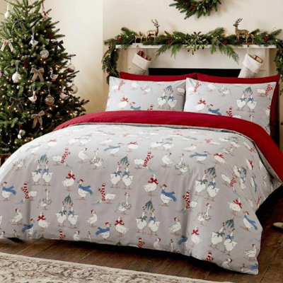 Christmas Goose Rotary Duvet Set