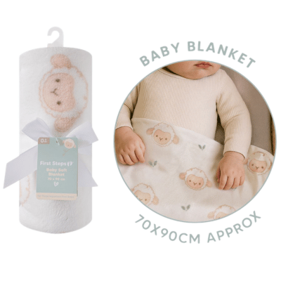 First Steps Farm Friends Lamb Blanket