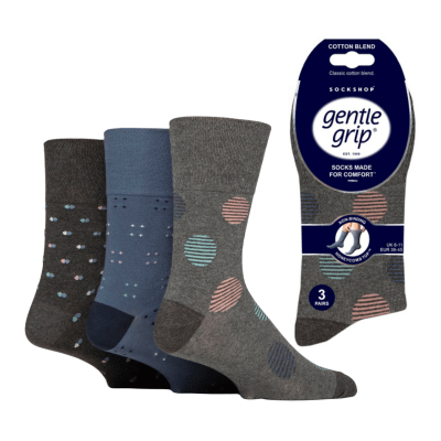 Mens Gentle Grip Socks Cosmic Neutral