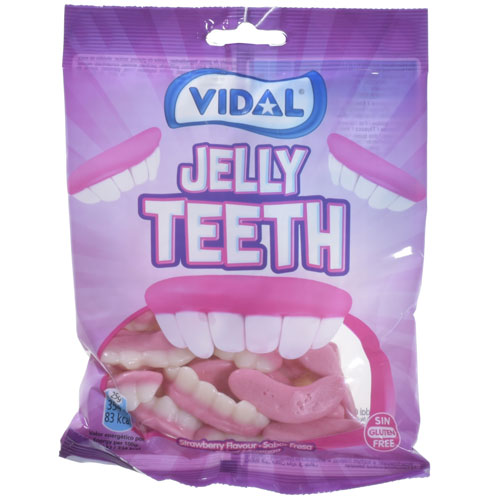 Jelly Teeth Sweets 100g Bag