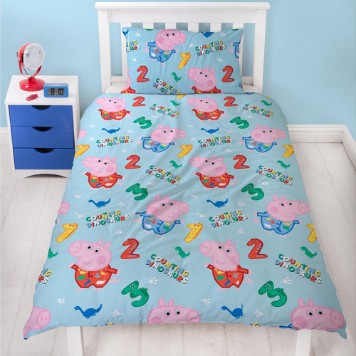 Official Peppa Pig George Counting Duvet Set