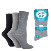 Ladies Diabetic Gentle Grip Socks Dark