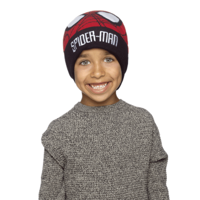 Kids Official Spiderman Jacquard Hats