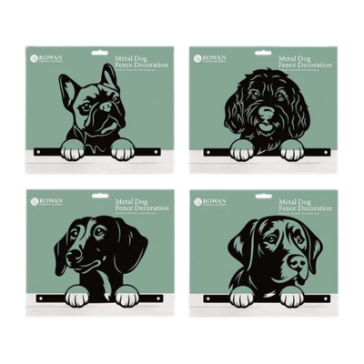 Metal Dog Fence Decoration