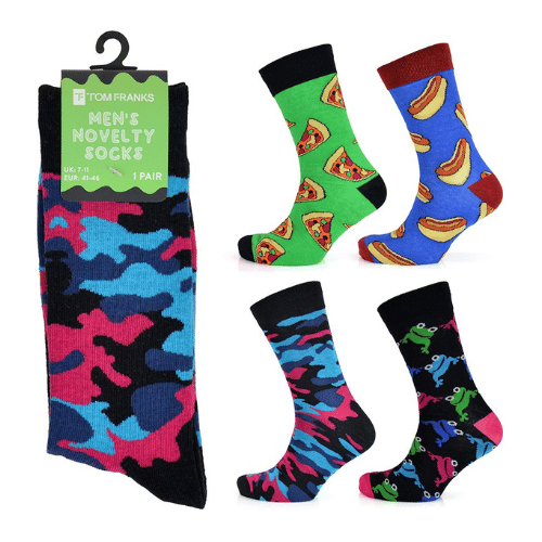 Mens Novelty Design Socks Single Pair Pack | Wholesale Mens Socks ...