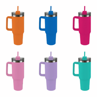 Bright 40oz Tumbler with Handle