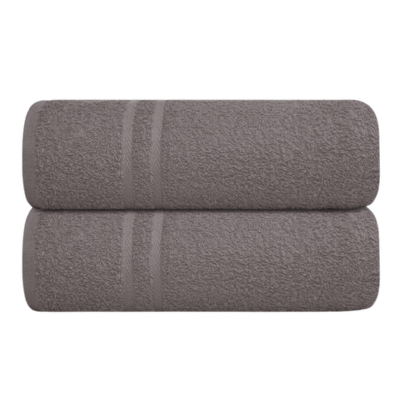 Luxury Soft Cotton Chevron Hand Towel Grey