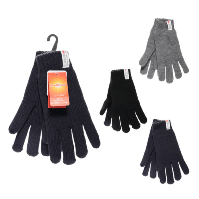 Mens Marl Touchscreen Gloves With Grip