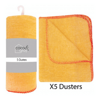 Coco & Gray Yellow Duster 33x38cm 5 Pack