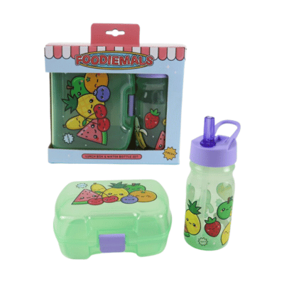 Foodiemals Lunch Box & Water Bottle Set