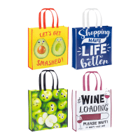 Reuseable Shopping Bag 38x38x10cm 4 Designs