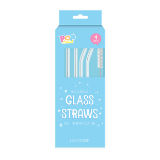 Reusable Glass Straws With Straw Cleaner