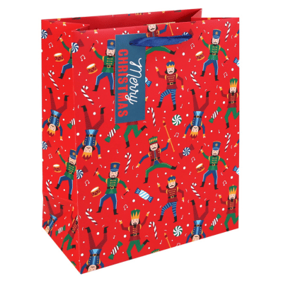 Nutcracker Large Christmas Gift Bag