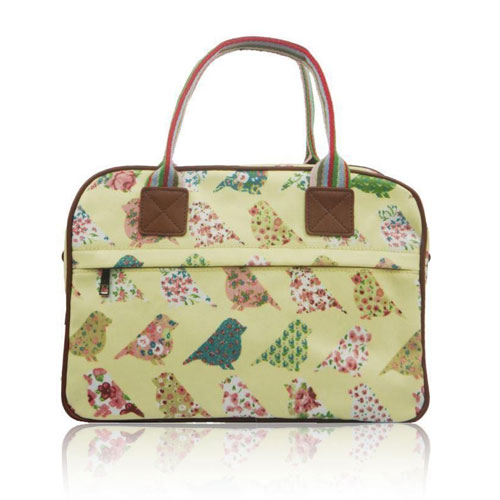Birds And Flowers Day Bag Beige