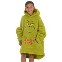 Official 'The Grinch' Kids Sherpa Oversized Snuggle Hoodie