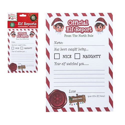 Christmas Elf Reports 25 Pack