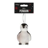 Glitter Penguin Christmas Decoration