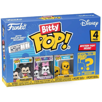 Official Funko Bitty POP! 4 Pack: Disney - Mickey - Minnie - Pluto & A Surprise Mystery Mini Figure