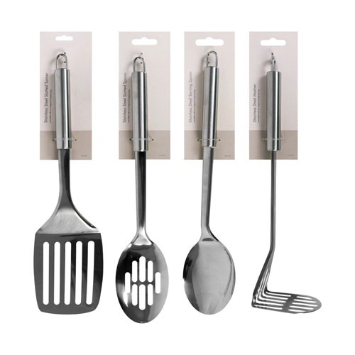 stainless steel kitchen utensil set