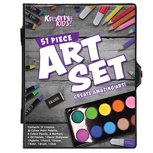 51 Piece Art Set In Colour Case