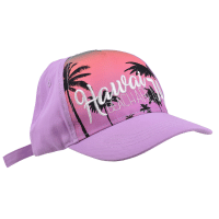 Kids Baseball Hat Pink Palm Tree Design 54cm