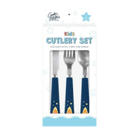 Space Dinosaur 3 Piece Cutlery Set