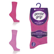 Ladies Gentle Grip Socks Blossom
