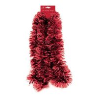 Red Chunky Christmas Tinsel 2 Meter