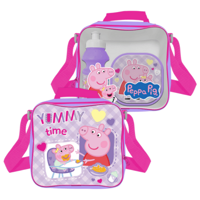 Official Peppa Pig 'Yummy Time' 3 Piece Lunch Set