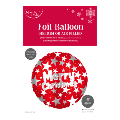 18" Merry Christmas Foil Balloon