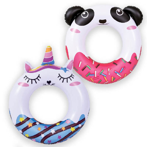 Inflatable Swim Ring Unicorn And Panda