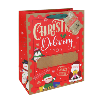 Christmas Delivery Personalised Large Gift Bag