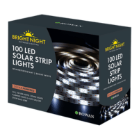 Solar LED Bright White Strip Lights 5M