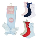 Baby Girls Cable Knee High Socks With Bow