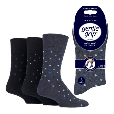Mens Gentle Grip Socks Modern Sphere