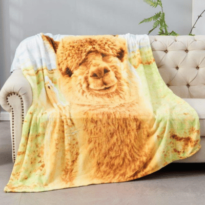 3D Throw Llama 150cm x 200cm