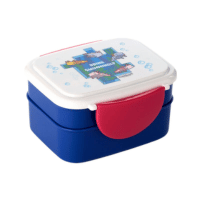 Official Minecraft Axolotl Clip Lock Stacked Bento Lunch Box with Cutlery