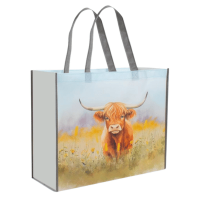 Coco & Gray Highland Cow Shopping Bag - Medium