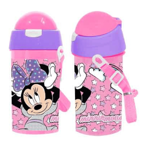 Official Minnie Mouse Water Bottle With Pop Up Straw | Wholesale Food ...