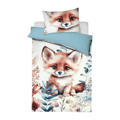 Kids Peekaboo Fox Duvet Set