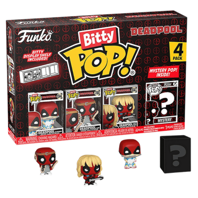 Official Funko Bitty POP! Deadpool: Sleepover, Larp, Heavy Metal & A Mystery Bitty POP! Figure