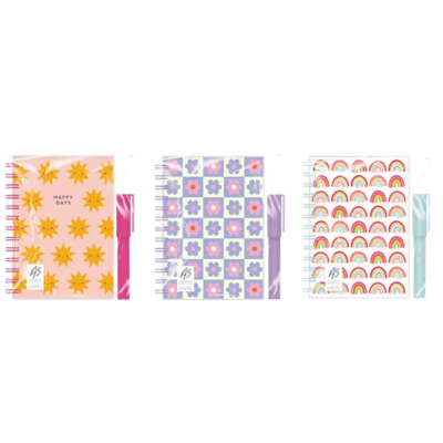 A5 Wiro Notebook And Pen Set - Kids