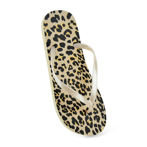 Ladies Leopard Print Flip Flop