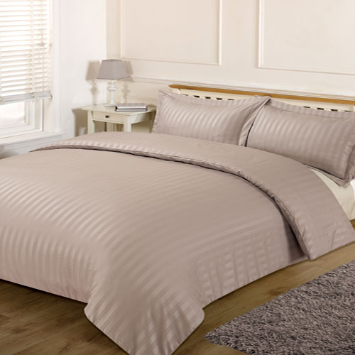 Wholesale Bedding Satin Dreamscene Importer Stripe Mink A&K