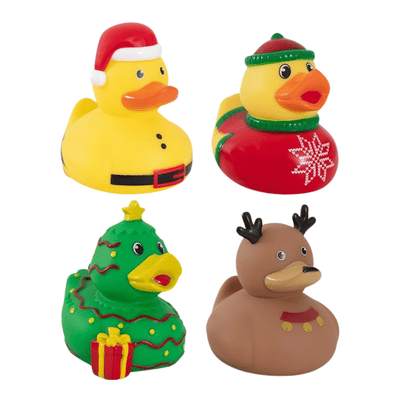 Christmas Bath Ducks - Four Assorted Designs