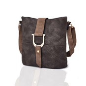 Ladies Audrey Bucket Crossbody Bag Brown