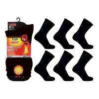 Ladies Top Heat 2.3 Tog Rated Thermal Socks - Black