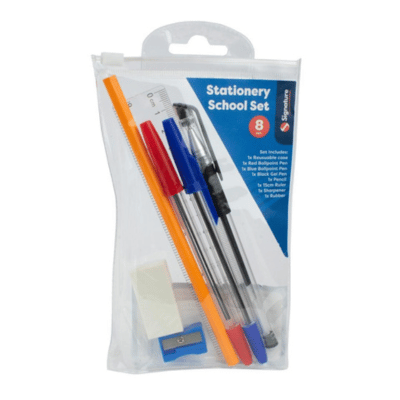 8 Piece School Stationery Set