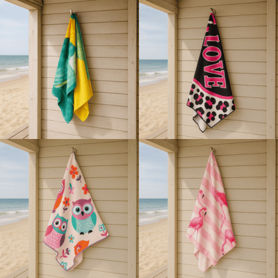 Quick Dry Jumbo Beach Towel Bundle